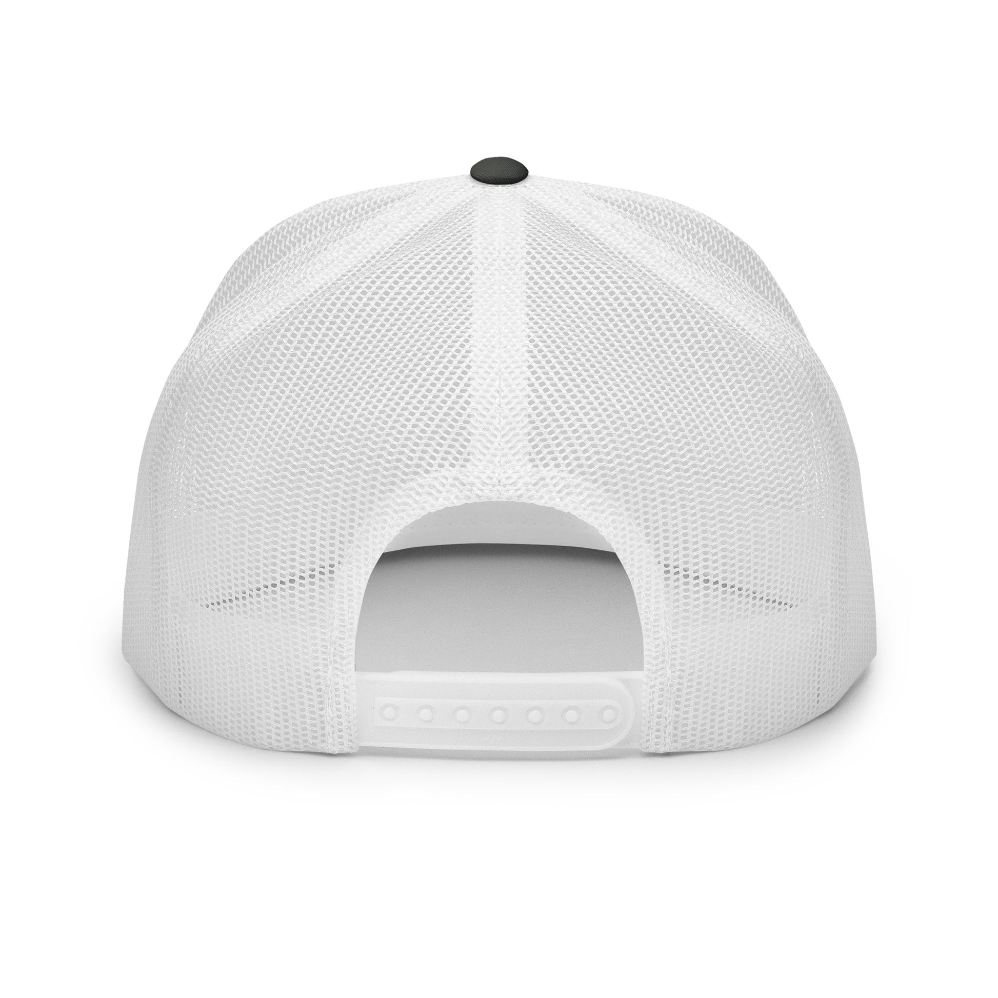 High Five Trucker Hat - Charcoal/White with Dog Paw Design - In Dogz We Trust - Back View