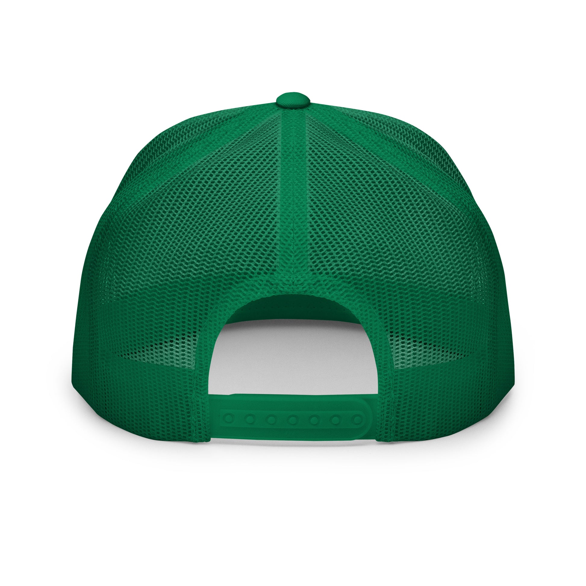 Loyalty Never Dies Trucker Hat - Kelly Green/White - In Dogz We Trust - Back View