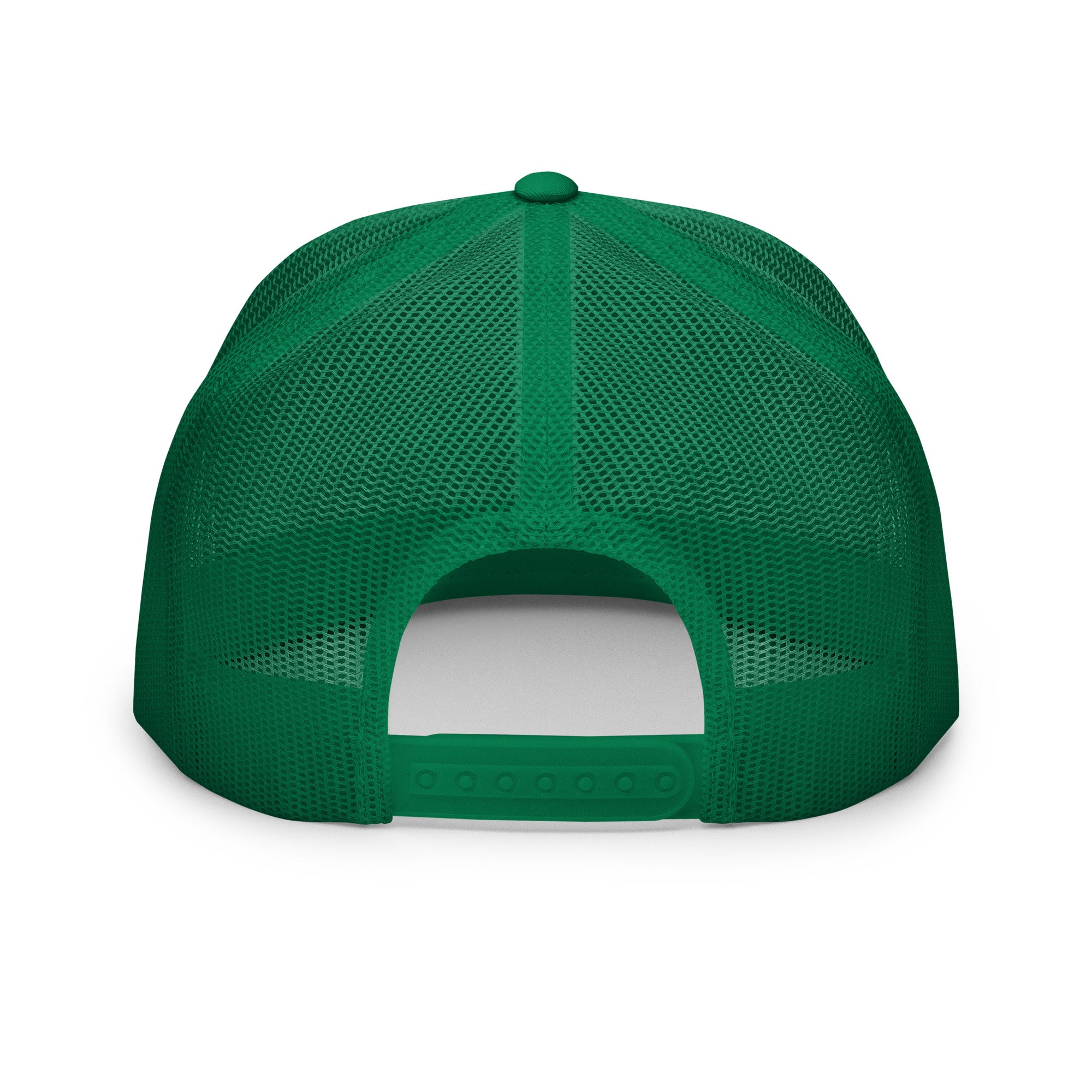 Loyalty Never Dies Trucker Hat - Kelly Green/White - In Dogz We Trust - Back View