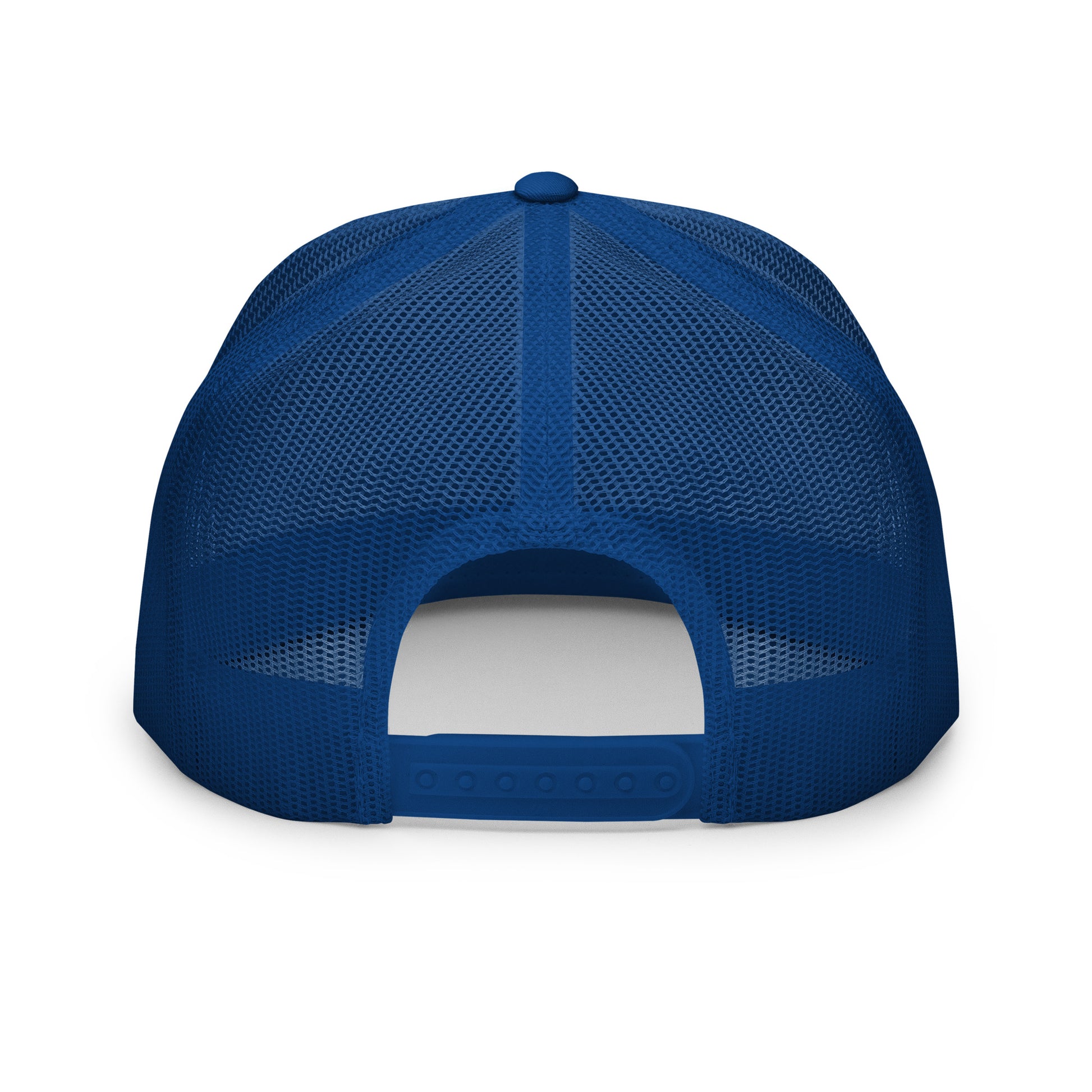 Loyalty Never Dies Trucker Hat - Royal Blue/White - In Dogz We Trust - Back View