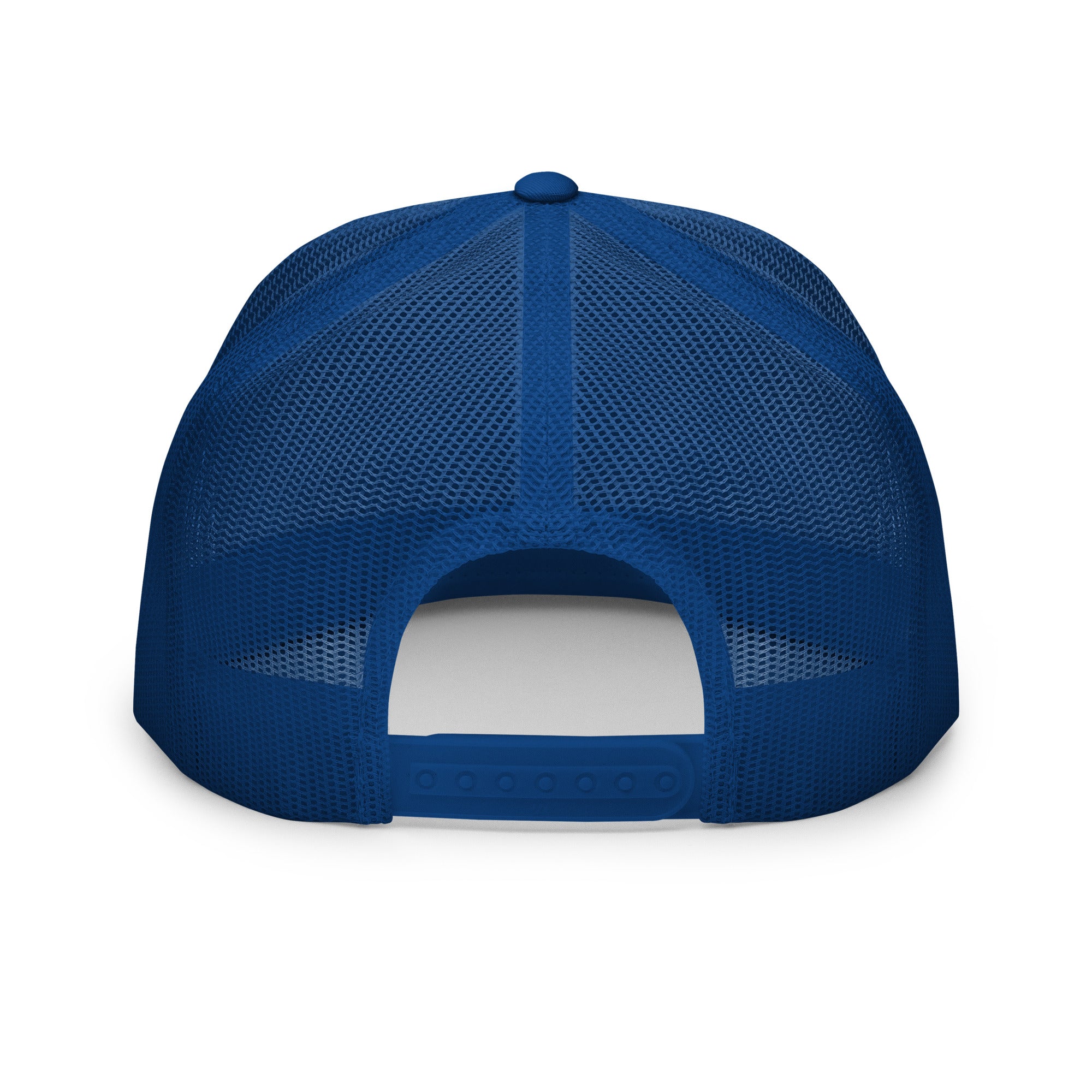 Loyalty Never Dies Trucker Hat - Royal Blue/White - In Dogz We Trust - Back View