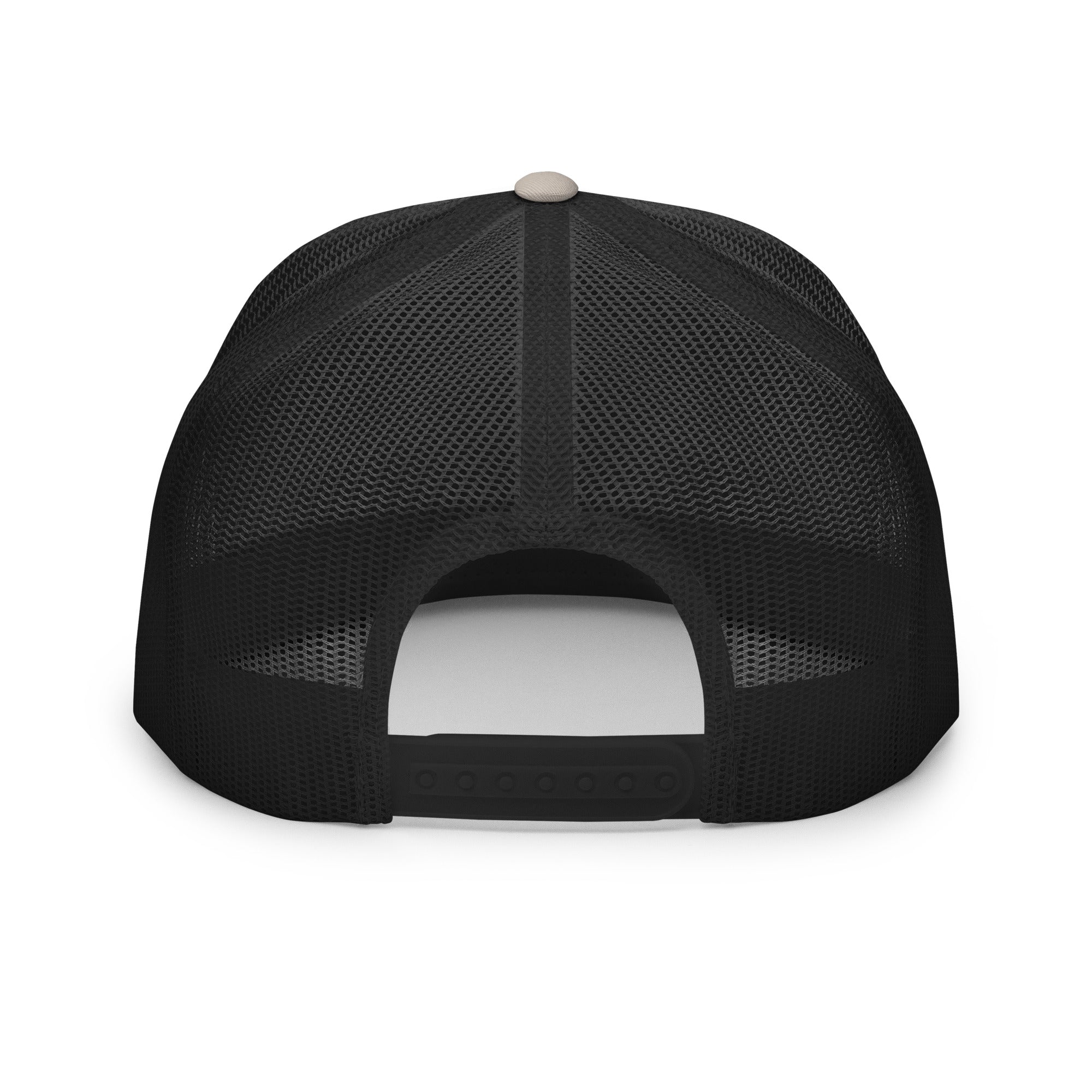 High Five Trucker Hat - Silver/Black with Dog Paw Design - In Dogz We Trust - Back View