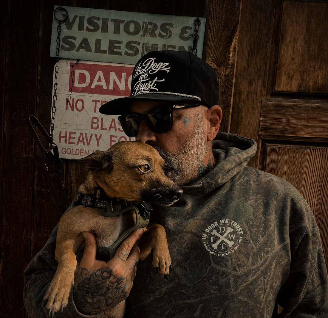 OG IDWT Rope Hat - Black/White - In Dogz We Trust - Front View