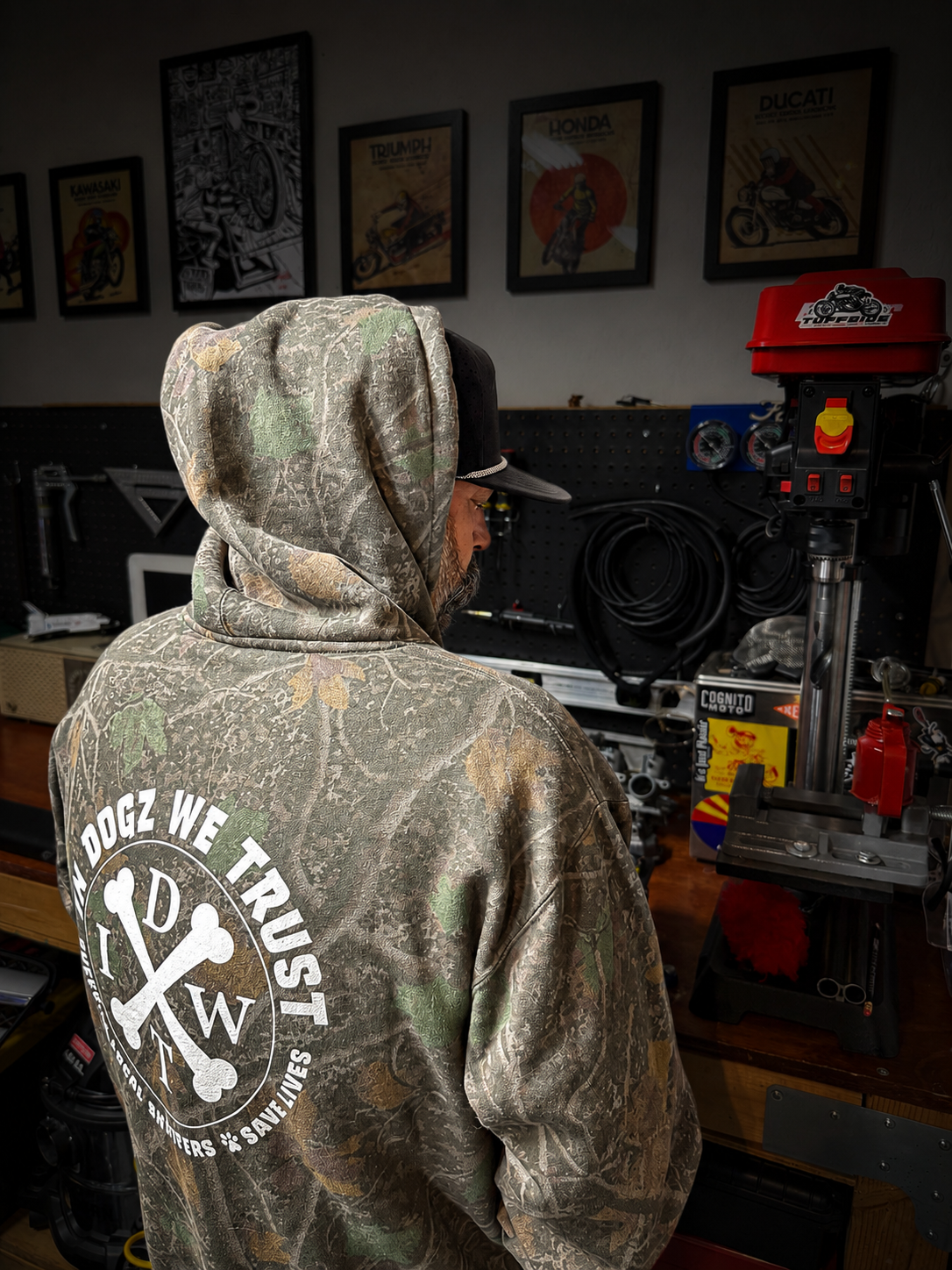 Camo Crossbones Hoodie