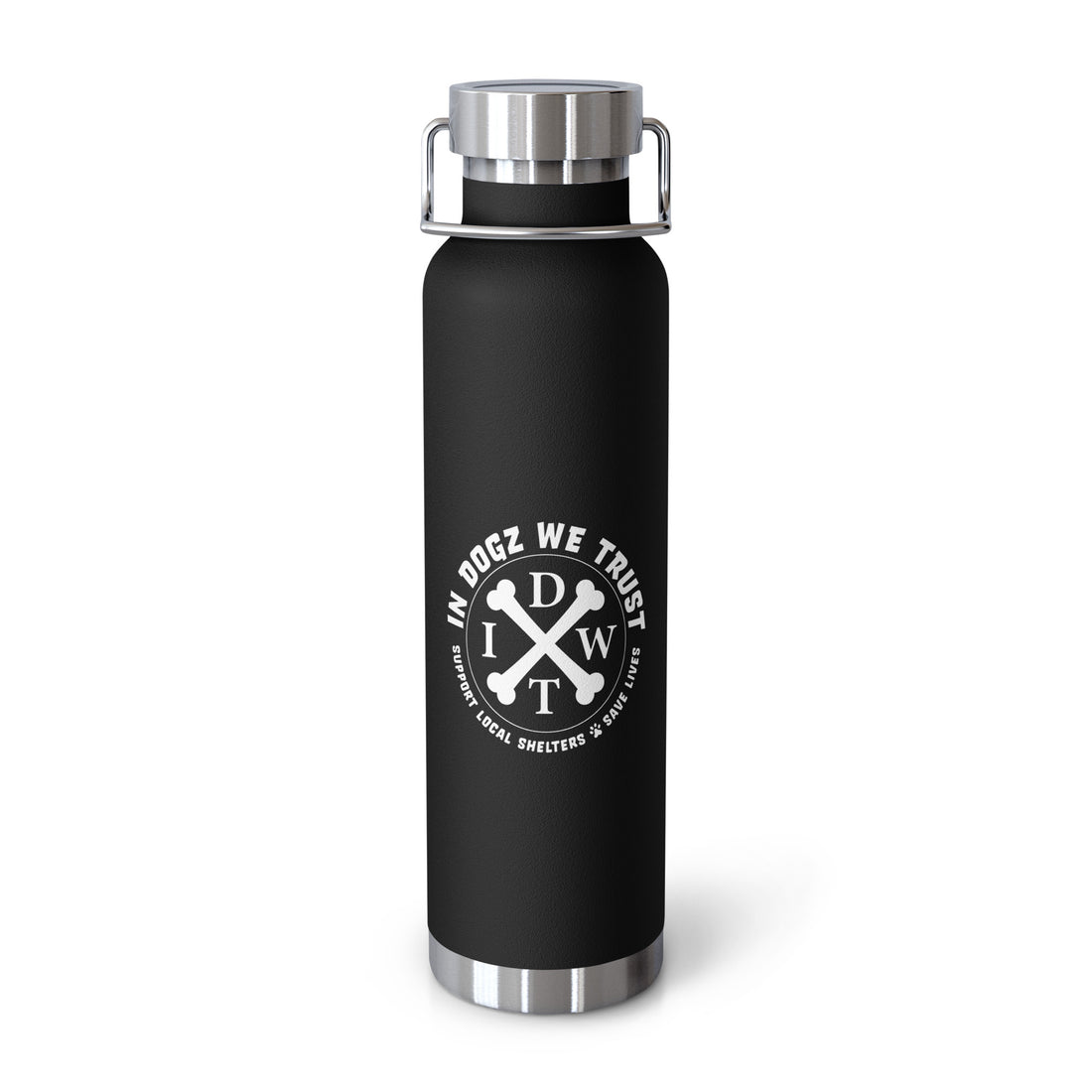 IDWT Copper Insulated 22oz Water Bottle - Navy Blue - In Dogz We Trust