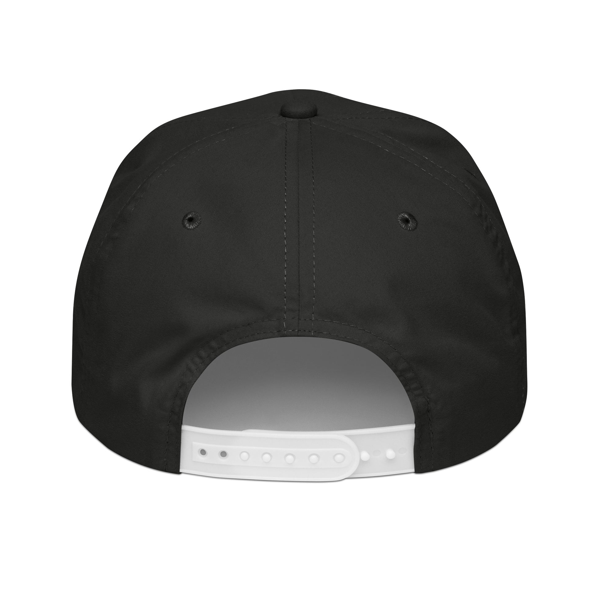 IDWT Embroidered Rope Hat - Black / White - In Dogz We Trust - Back View
