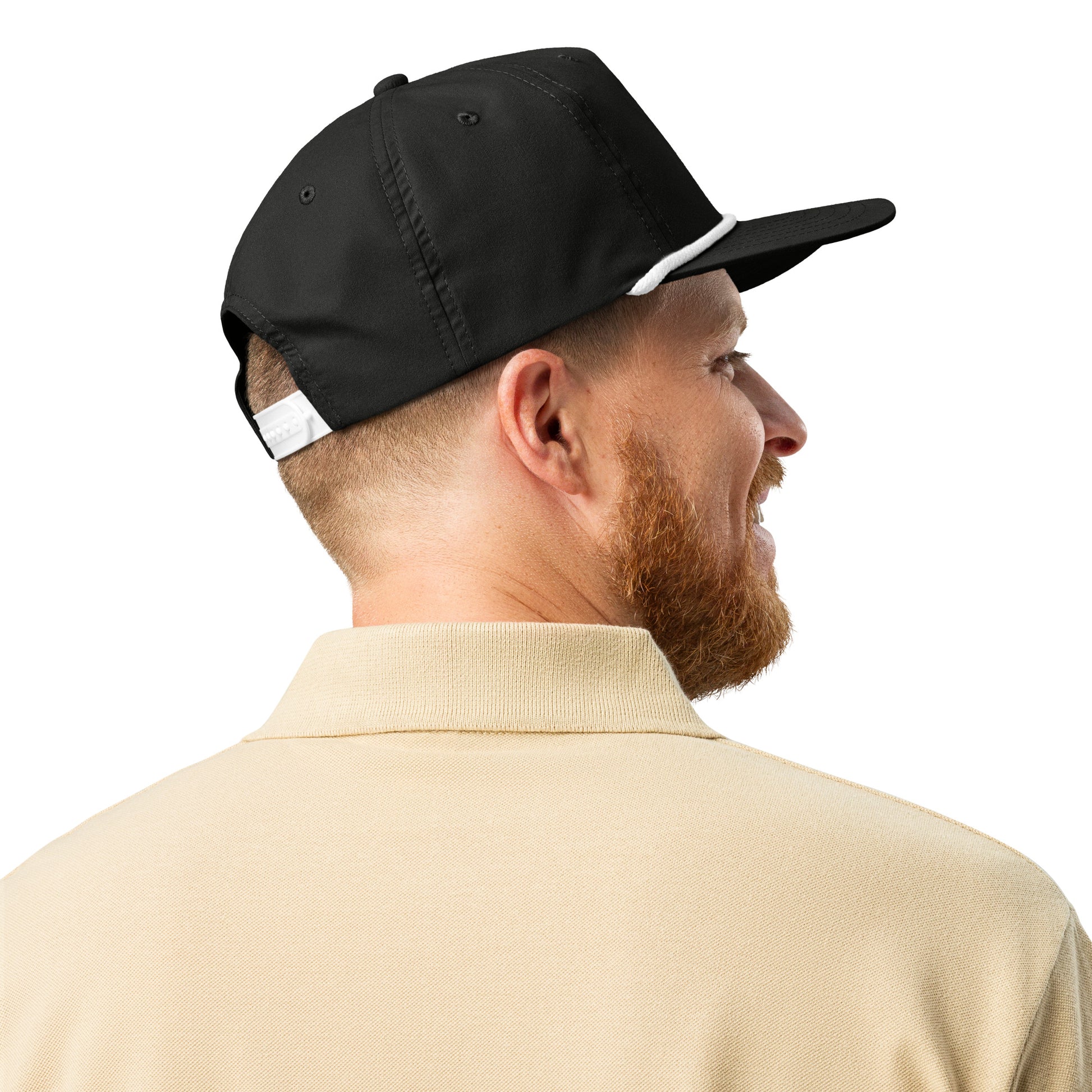 OG IDWT Rope Hat - Black/White - In Dogz We Trust - Male Model - Back Side View