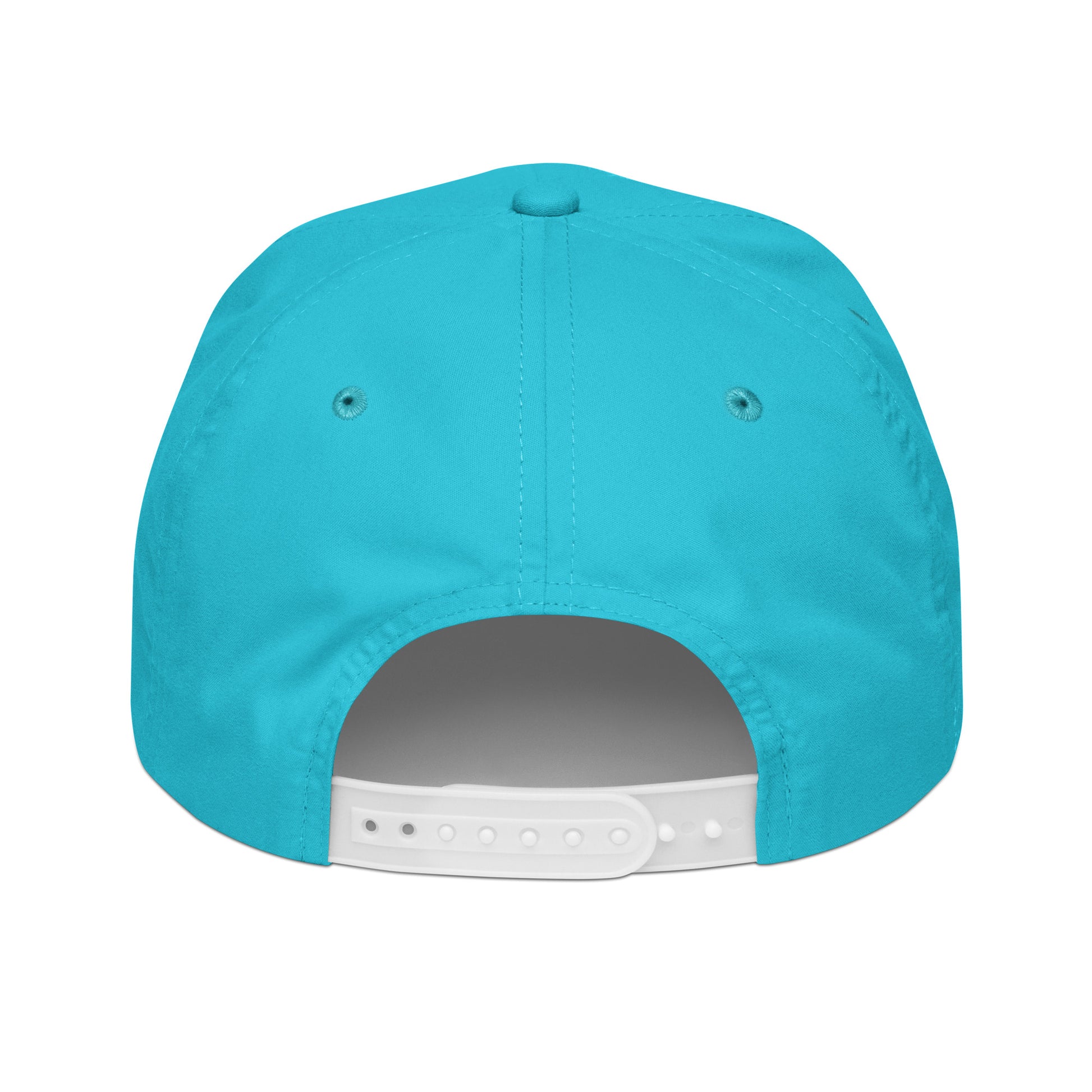 IDWT Embroidered Rope Hat - Turquoise/White - In Dogz We Trust - Back View