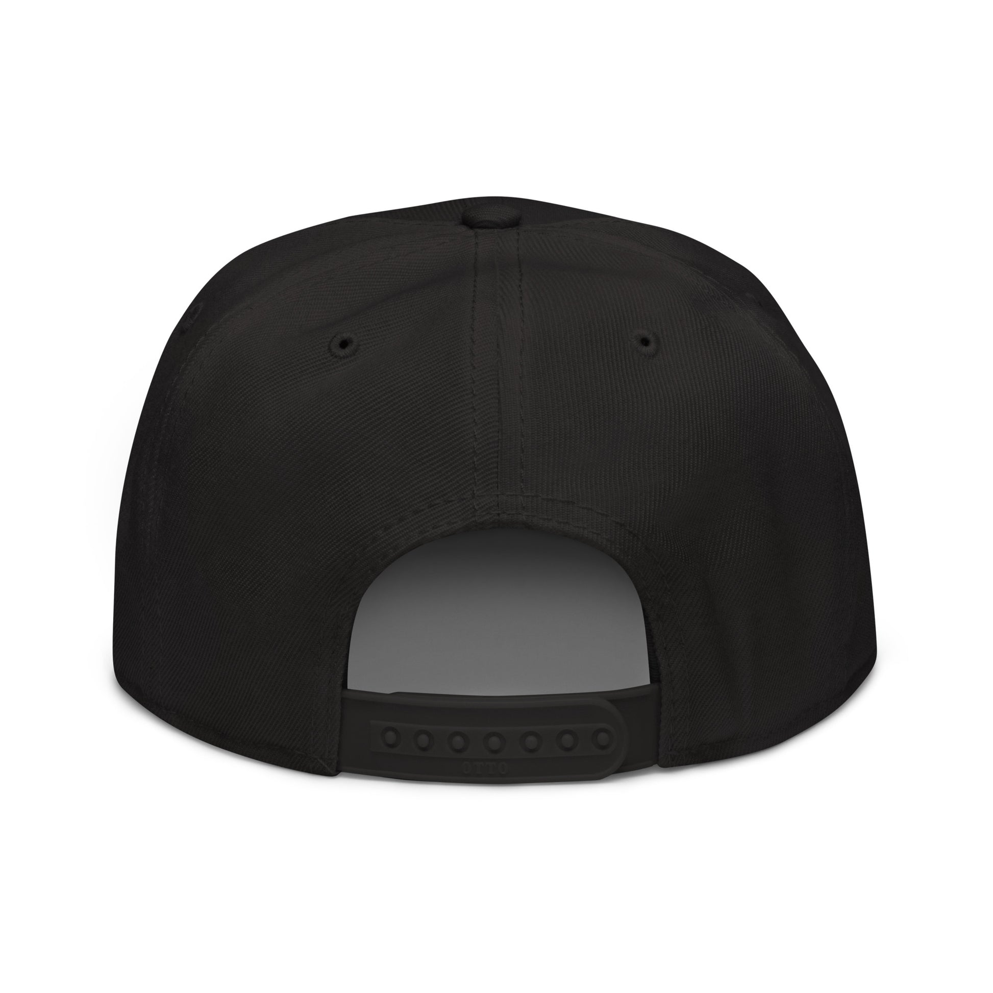 AZ Support Local Shelters Snapback Hat - Black/Purple with White Design - In Dogz We Trust - Back View