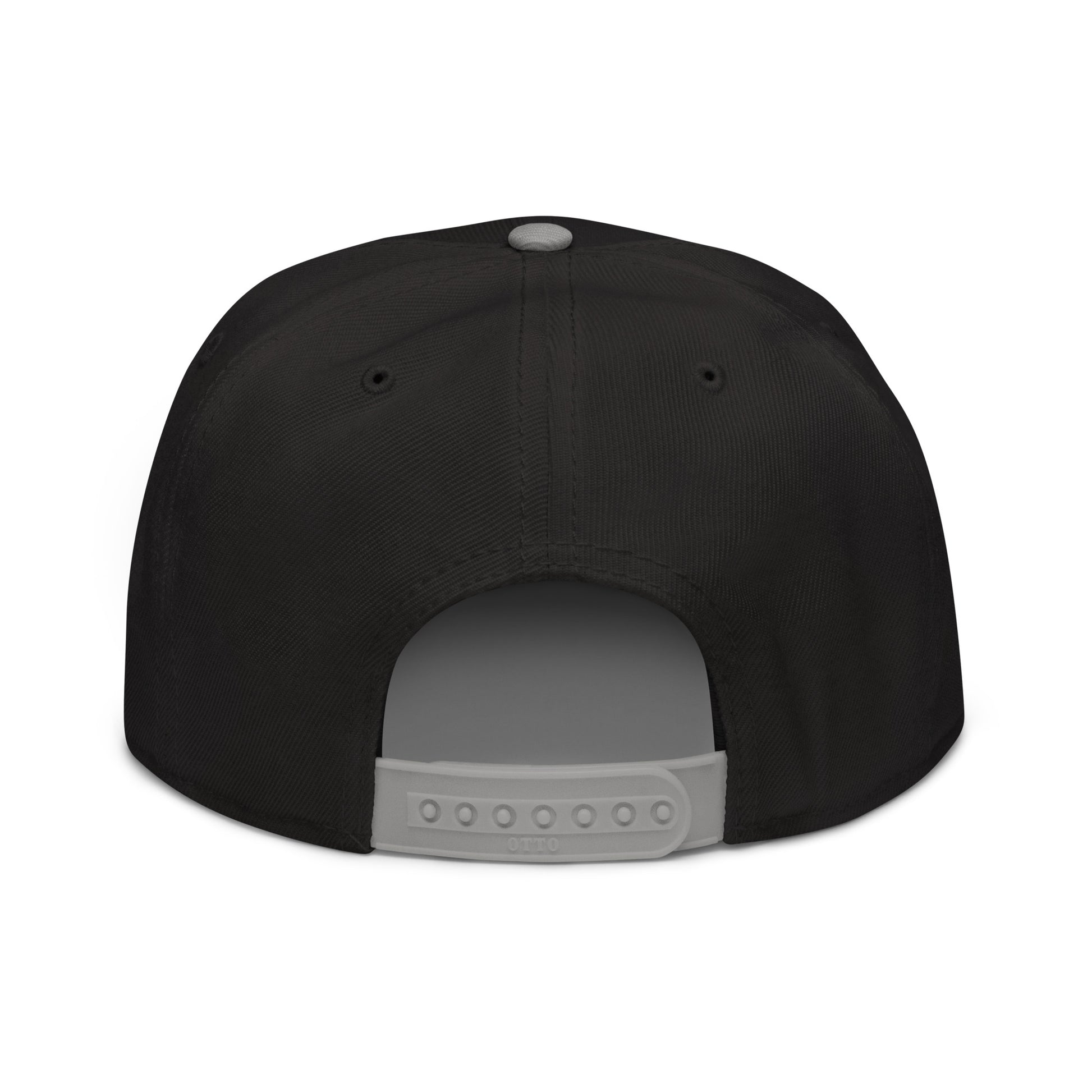 AZ Support Local Shelters Snapback Hat - Black/Grey with White Design - In Dogz We Trust - Back View
