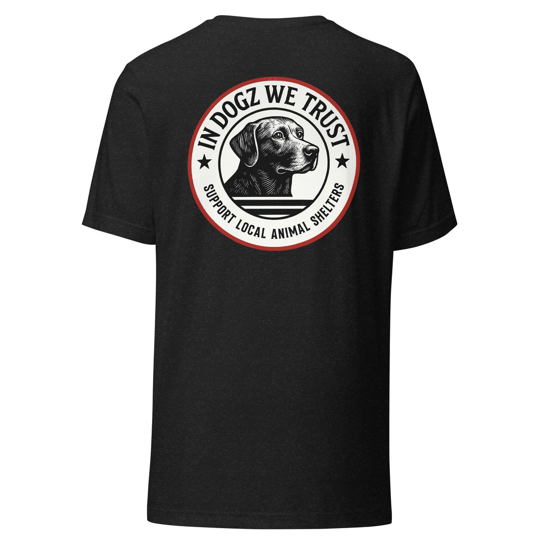 The Duke - Labrador Rescue Unisex T-Shirt - Soft Cream Color - In Dogz We Trust - Back View
