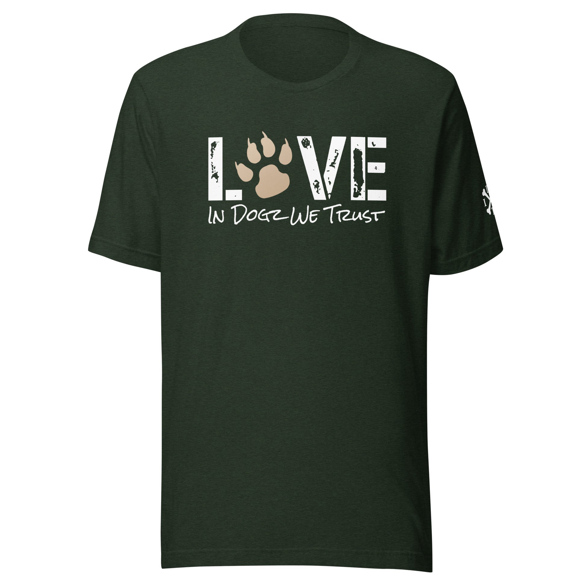 Life Is Better In A Pack - Unisex T-shirt - Heather Emerald - In Dogz We Trust - Front View