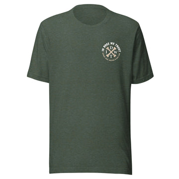 Alpha Dog Dad - Heather Forest with Bull Dog Design - Men's T-Shirt - In Dogz We Trust - Front View